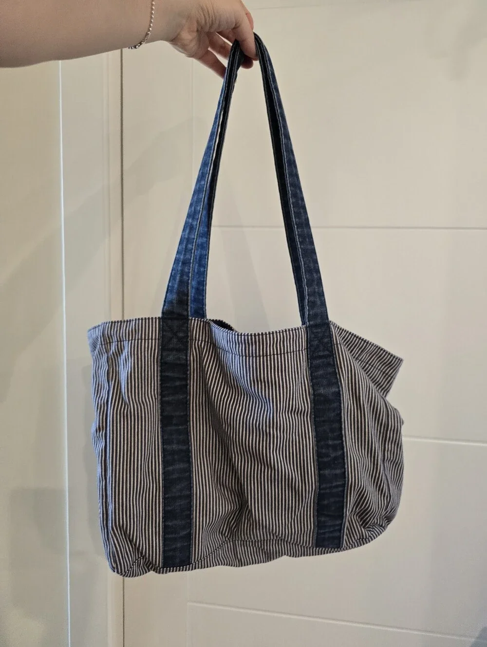 Lee Denim Tote Bag, Hickory Stripe